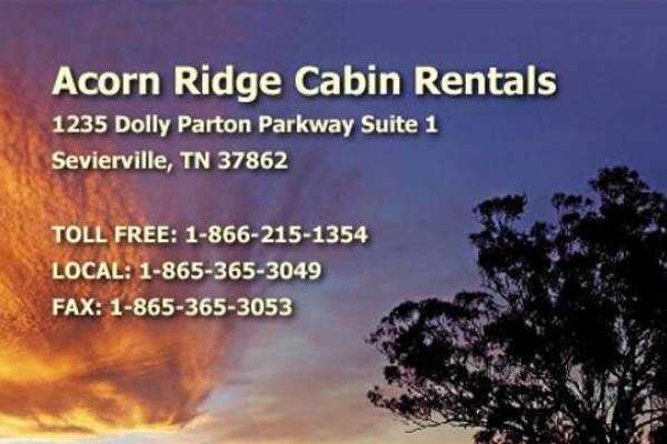 Contact Us Acorn Ridge Cabin Rentals