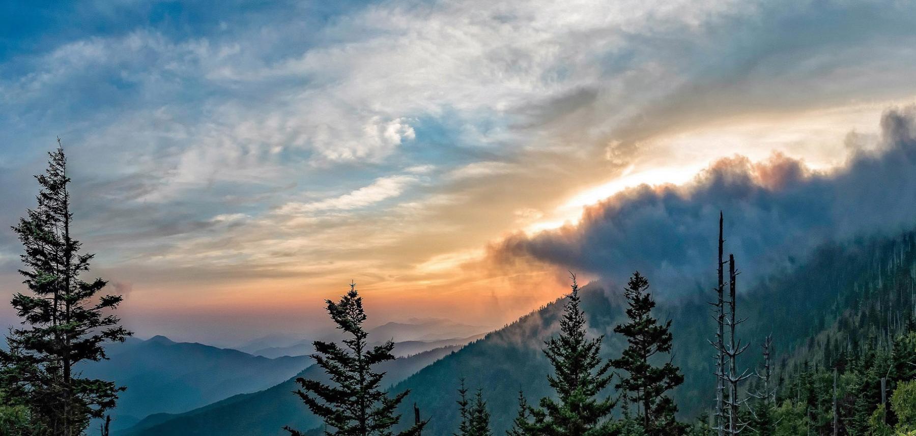 Fog over Great Smoky Mountains National Park